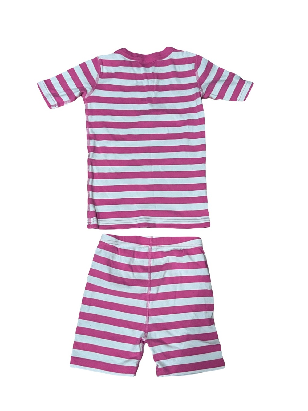 Hanna Jams Pink and White Striped Kids Pajama Set size 130